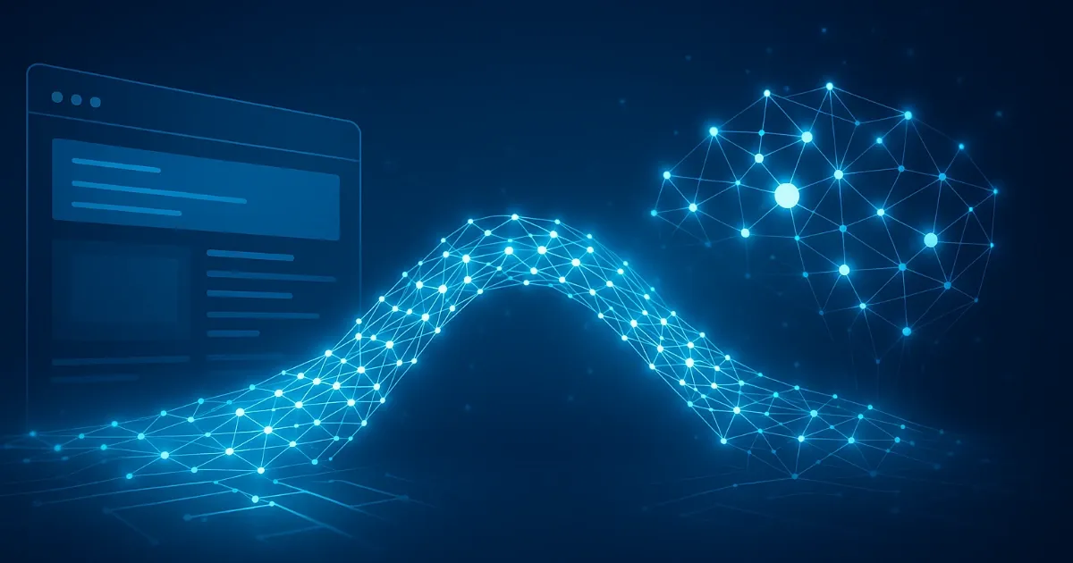 Conceptual image of schema markup connecting websites to AI platforms like ChatGPT and Google for improved citation visibility.